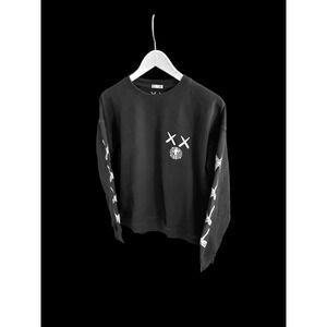 Kaws x Kid Cudi Moon Man Sweatshirt Size Medium Black Men's Rare